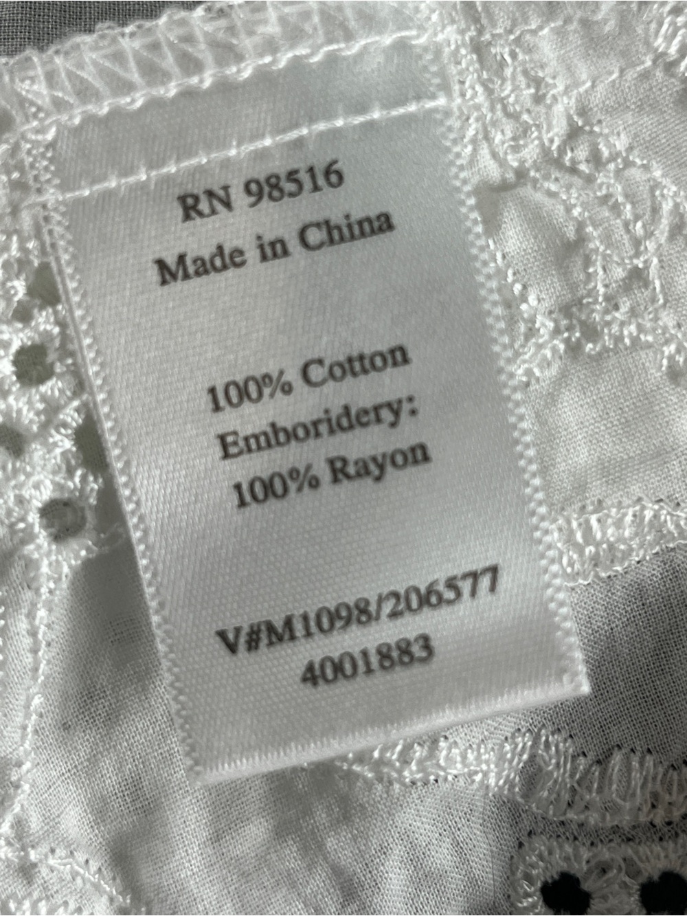 Coldwater Creek Women's Embroidered Tunic Peasant BOHO White Blouse Size 2X - Picture 8 of 13